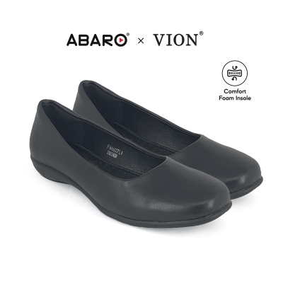 Black PVC Leather Hostel / Uniform / Formal Shoes Ladies FMA627L1